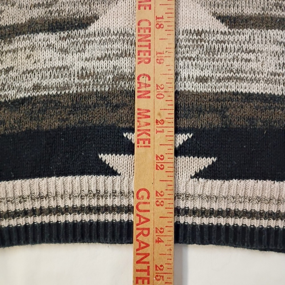 American Eagle Sweater Womens Medium Pullover Southwest Aztec Geometric Hooded - Picture 7 of 8